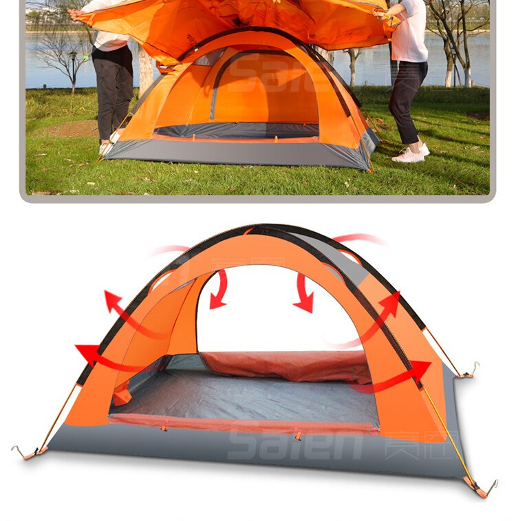 Cheap Goat Tents 2 Person Camping Tent, Double Layer Waterproof 3 Season 2 Person Backpacking Tent, Tents for Camping Tents 